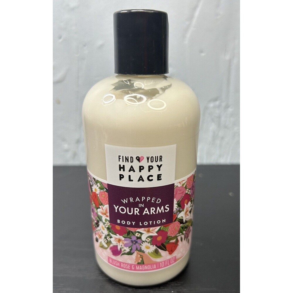 Find Your Happy Place Wrapped in Your Arms Blush Rose & Magnolia Body Lotion